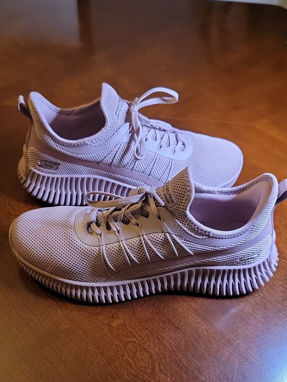 Skechers Women's Light Pink BOBS GEO Athletic Sneakers - Picture 7 of 7
